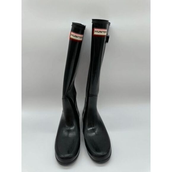 Hunter Tall Rain Boots To The Knee Used Condition  Woman Size 6 - Picture 1 of 16
